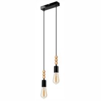 Pendelleuchte CHANIA Schwarz lang Esstisch Lampe