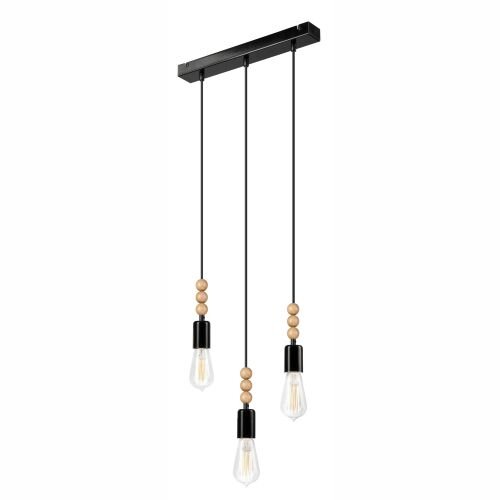 Hängelampe CHANIA Schwarz lang Esstisch Lampe