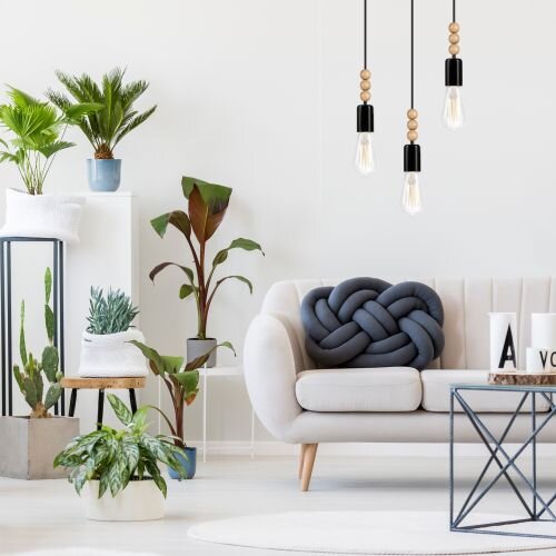 Hängelampe CHANIA Schwarz lang Esstisch Lampe