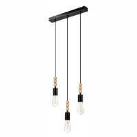 H&auml;ngelampe CHANIA Schwarz lang Esstisch Lampe