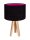 Tischlampe JERRY Schwarz Pink Retro Dreibein 46cm