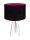 Tischlampe Weiß Schwarz Pink Holz Dreibein 46cm Retro