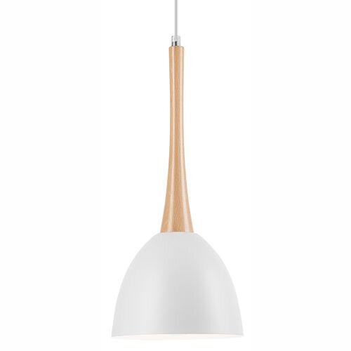 Stylische Pendelleuchte FAELLA Weiß rund Esstisch