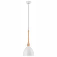 Stylische Pendelleuchte FAELLA Wei&szlig; rund Esstisch