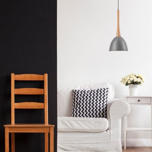 Esstisch Hängelampe Silber Holz Wohnzimmer Leuchte