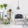 Esstisch Hängelampe Silber Holz Wohnzimmer Leuchte
