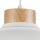 Lampe Esstisch Hängelampe Weiß Holz Retro rund