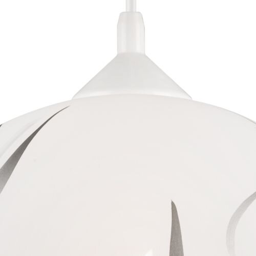 Pendelleuchte Silber Glas Esszimmer Hängeleuchte
