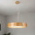 Hängelampe Holz Eiche Glas 3-flmg Ø47cm Küche