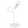 Tischlampe Metall Beleuchtung Weiß Modern H:32cm