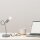 Metall Tischlampe Grau H:32cm stylisch MADALYNN