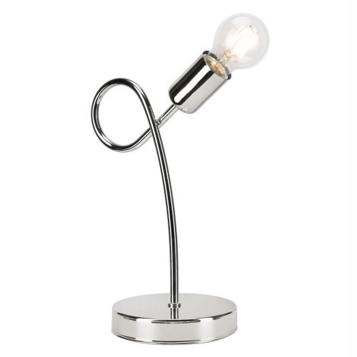 Tischlampe MADALYNN Chrom Modern H:32cm Metall
