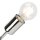 Tischlampe MADALYNN Chrom Modern H:32cm Metall
