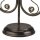 Tischlampe Metall Schwarz Rustikal H:36cm Antik