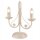 Tischlampe Shabby Weiß Metall H:36cm Rustikal