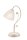 Tischleuchte Glas Shabby Wei&szlig; antik 39cm Rustikal