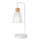 Tischlampe Weiß 52 cm E27 Stoff Metall Skandinavisch
