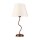 Tischleuchte Creme Landhaus rund 52cm Lampe Rund