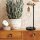 Schwarze Tischleuchte Holz 56cm vielseitig AMIDA