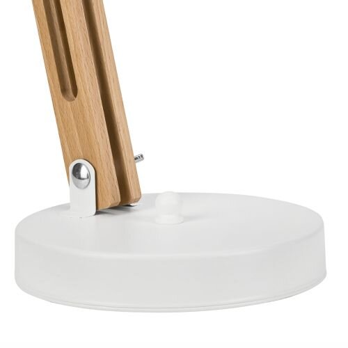 Schreibtischlampe moderne Arbeitsleuchte Holz 44cm