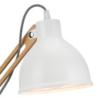 Schreibtischlampe moderne Arbeitsleuchte Holz 44cm