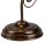 Glas Tischlampe Shabby Schwarz H:39cm Antike Lampe
