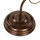 Shabby braune Tischlampe Metall 39cm Jugendstil