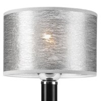 Tischlampe Modern Grau Stoff H:33cm DENIRA