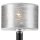 Tischlampe Modern Grau Stoff H:33cm DENIRA