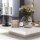 Tischlampe Modern Grau Stoff H:33cm DENIRA