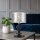 Tischlampe Modern Grau Stoff H:33cm DENIRA