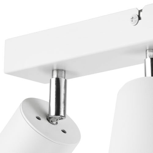 Weißer Deckenstrahler Aluminium 3-flmg Modern