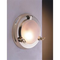 LED Wandleuchte RIVANA Messing &Oslash;28cm rund Maritim