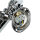 Stilvolle Wandlampe GRETA Chrom Jugendstil Bad Flur