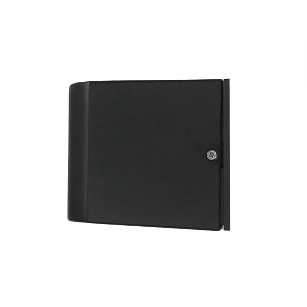 Außenleuchte Schwarz IP44 Up Down Aluminium Glas klein