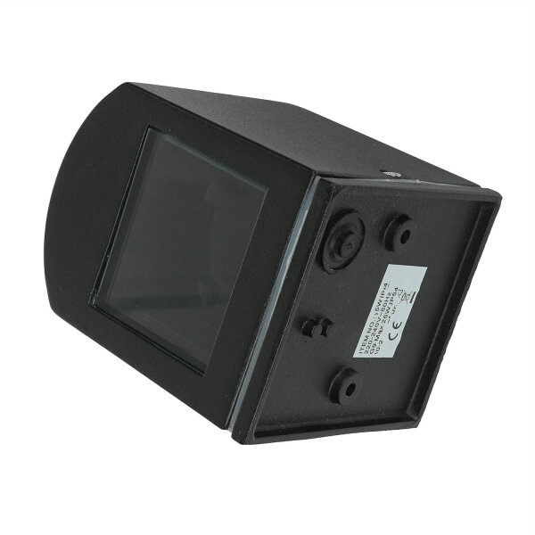 Außenleuchte Schwarz IP44 Up Down Aluminium Glas klein