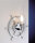 Wandleuchte Bad Flur Chrom Maritim &Oslash;32cm Messing