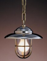 Pendelleuchte Esstisch Messing Glas Maritim &Oslash;22cm