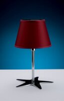 Designer Tischlampe Rot aus Messing Maritim
