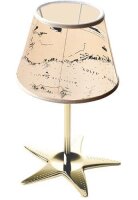 Edle Tischlampe MIRENA Maritim H:40cm Messing