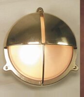 Wand Au&szlig;enleuchte LED Messing Schiffslampe GIGI
