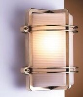 LED Wandleuchte Au&szlig;en Messing Antik IP54 Haus