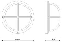 Antike Außenleuchte Glas Messing IP54 rostfrei