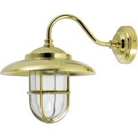 Außen Wandlampe Messing Maritim IP43 Hof Haus