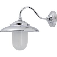 Wandlampe Außen Chrom aus Messing Hof Maritim