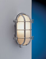 Chrom Wandlampe LED aus Messing IP54 Maritim außen