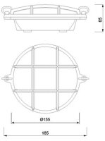 Schiffslampe LED verchromtes Messing IP54 SIRENA