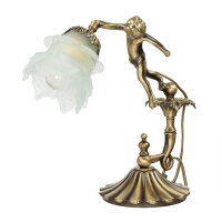 Tischlampe Putti aus Echt-Messing Antik Premium