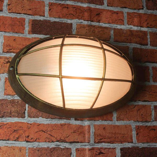 Maritime Außen Beleuchtung für die Wand E27 B:32cm