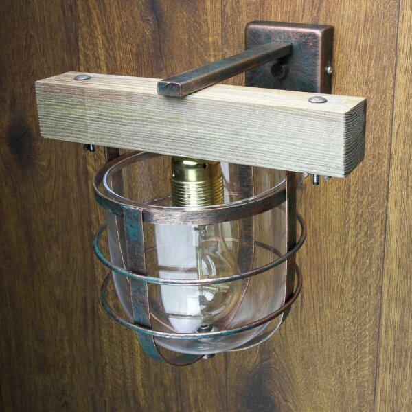 Wandleuchte ANDER in Holz Optik